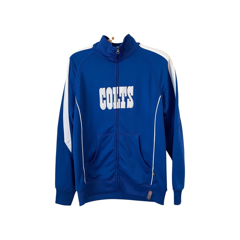Indianapolis Colts NFL Team Apparel Full Zip Track Jacket - Men's‎ Size L